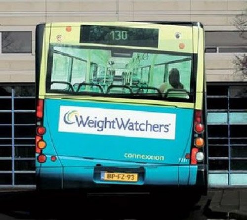 this weight watchers ad would make us sit on the left side