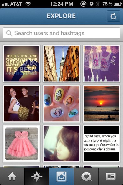 the explore tab was also refreshed in this update it now makes popular photos easy to spot