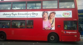 london bus advertisment