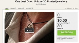 【One Just One 實驗性3D列印珠寶設計品牌開始在 Kick Starter 集資了】