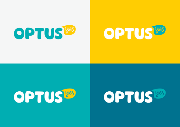 optus logo colors 澳大利亞第二大電信公司Optus新標識和卡通形象
