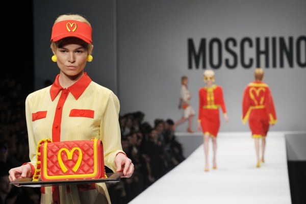 moschino mcdonalds fashion show