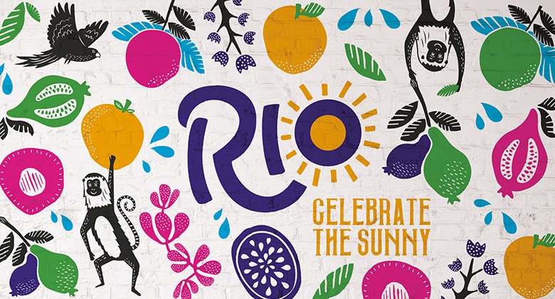 英國氣泡果汁飲料品牌Rio全新的LOGO和包裝