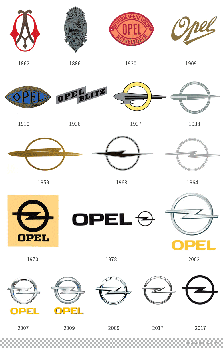 歐寶（Opel）再次調整品牌標誌，推出扁平化新LOGO