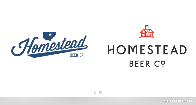 美國Homestead啤酒正式啟用新的品牌LOGO設計