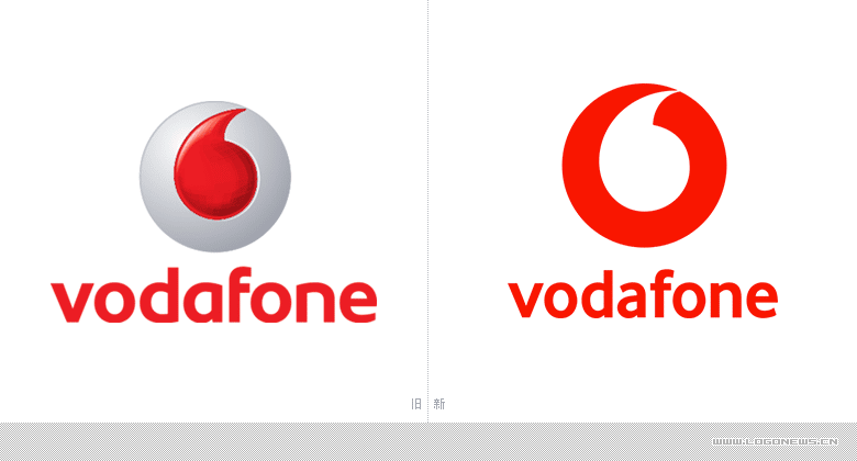 世界最大移動通訊公司 沃達豐（Vodafone）啟用新LOGO