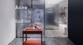 Acne Studios專賣店以冷酷的金屬質感詮釋品牌調性