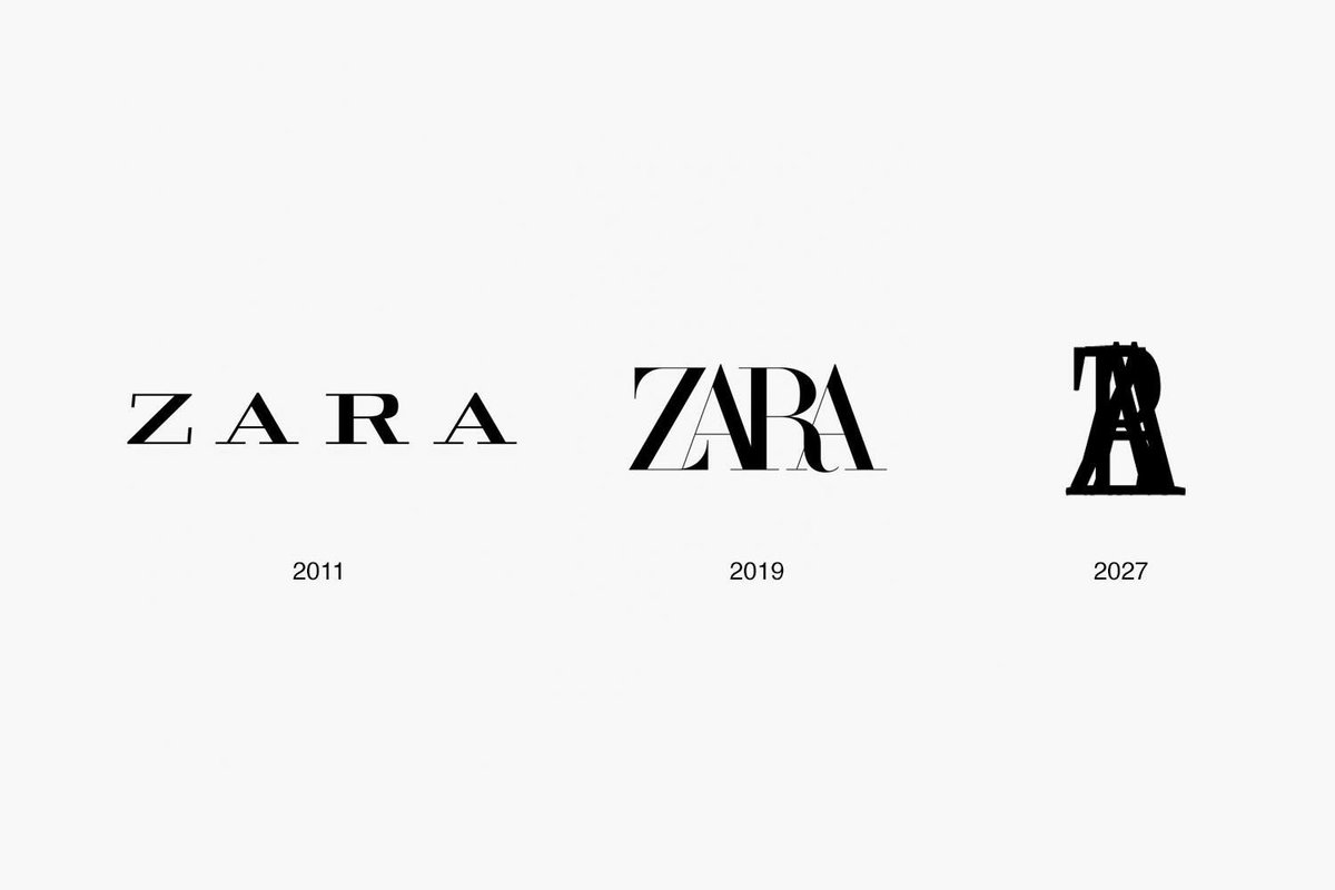 服装 快时尚品牌Zara更新了LOGO 17