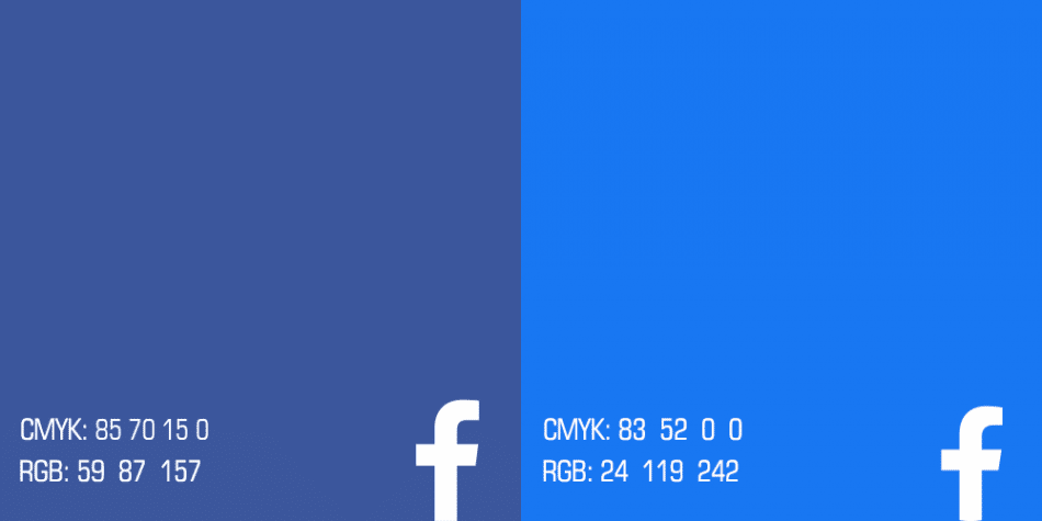 Facebook更新LOGO，顏色由深藍變為亮藍色 2
