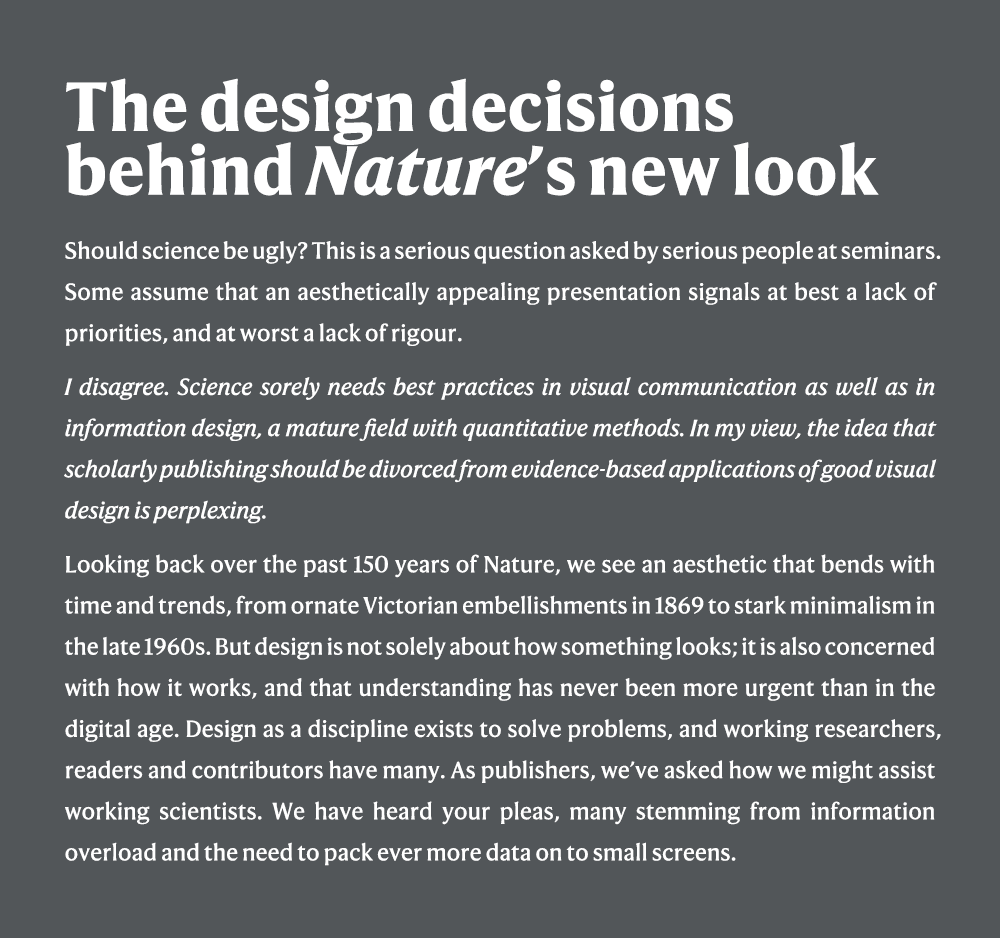 《自然》雜誌更換新LOGO新字體，以適應數位時代 2 1