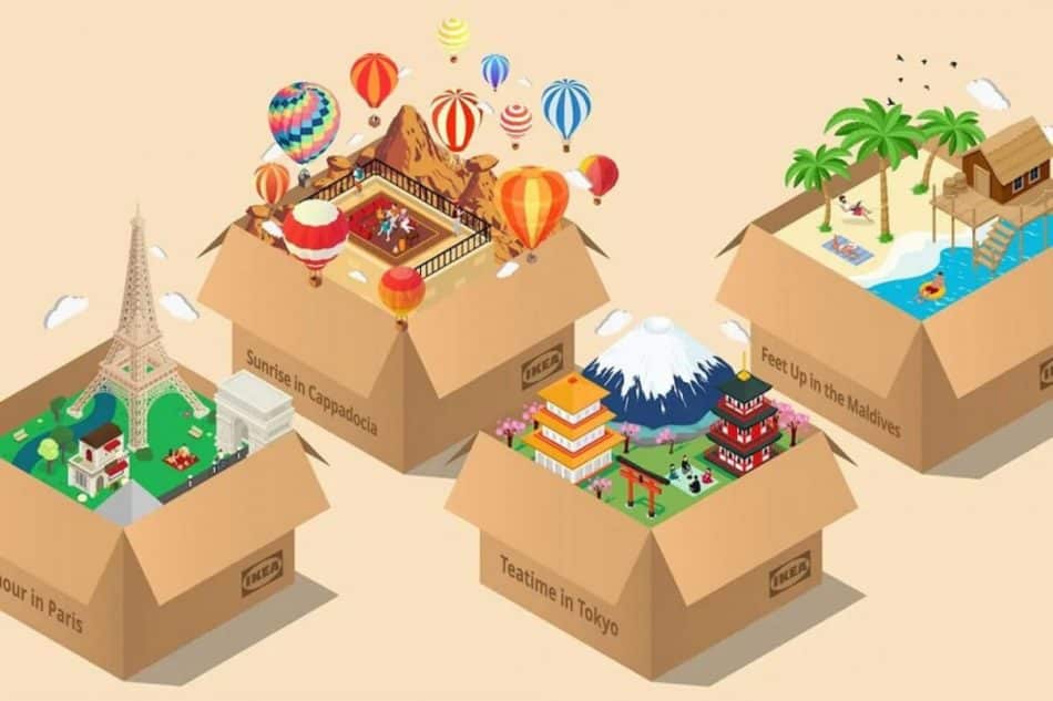 ikeas slinging vacations in a box so you can pretend travelling is on the cards