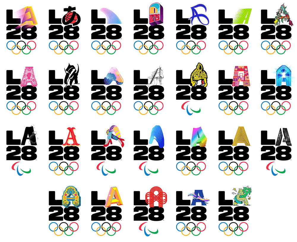 奧運史上首個動態會徽誕生！ 2028年奧運和殘奧會會徽發布附字體下載 11