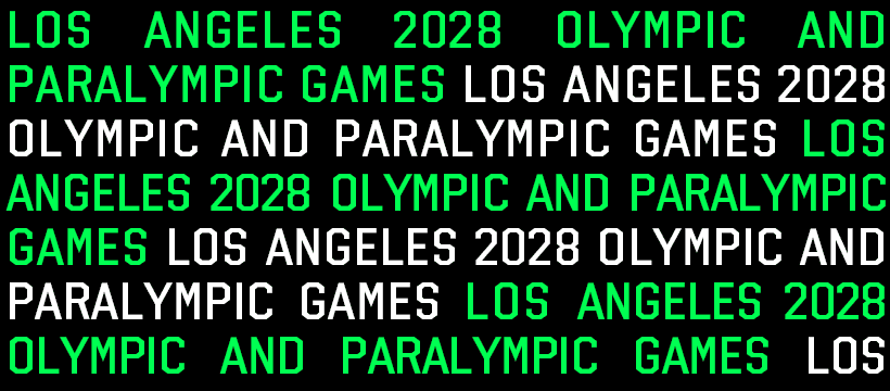 奧運史上首個動態會徽誕生！ 2028年奧運和殘奧會會徽發布附字體下載 13