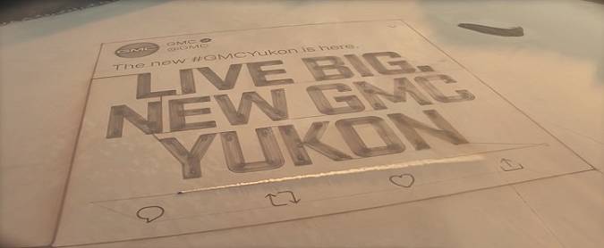 通用GMC YUKON汽車宣傳活動世界上最大推特 3