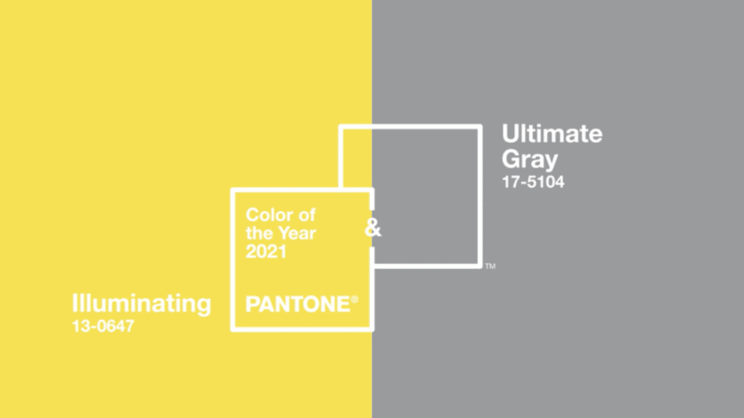 Pantone 發布年度雙流行色：亮麗黃和極致灰