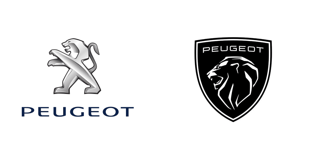 寶獅Peugeot換新LOGO:汽車品牌識別重塑的5個設計觀察 9 %E6%96%B0LOGO%E5%92%8C%E8%88%8ALOGO%E5%B0%8D%E6%AF%94%EF%BC%8CNew Logo and old logo 5