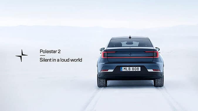 瑞典電動車品牌Polestar創意廣告雪地