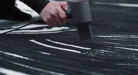 戴森Supersonic吹風機創意廣告黑沙作畫