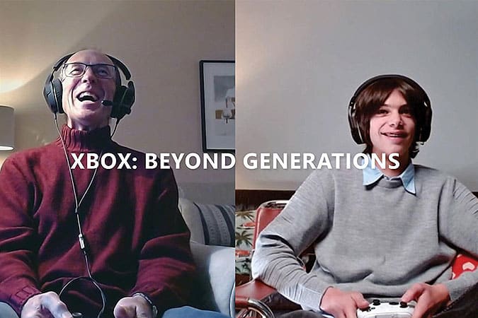微軟xBox營銷活動與老人一起玩遊戲