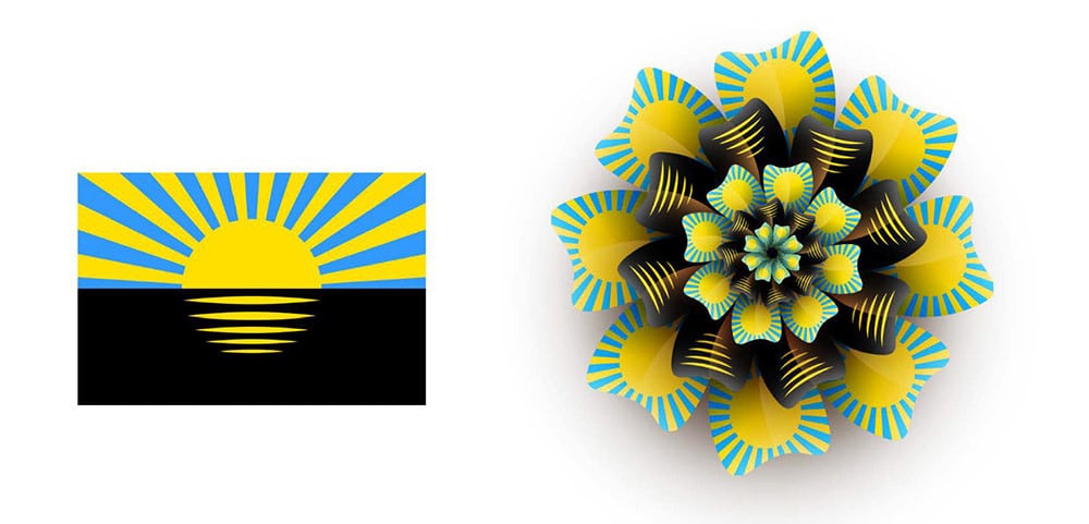 烏克蘭慶祝獨立30週年紀念LOGO，真的把LOGO玩出了花 12