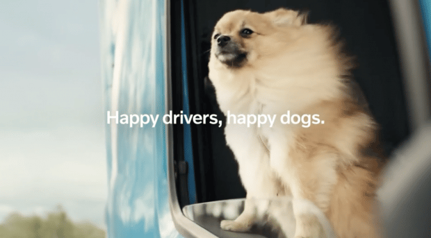全程拍狗不拍車的Volvo卡車廣告 2