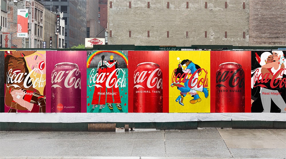 作為更新品牌理念的一部分，可口可樂推出新的「擁抱」標誌 13