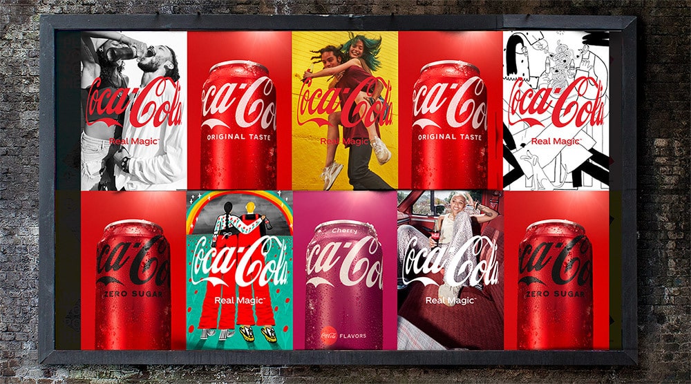 作為更新品牌理念的一部分，可口可樂推出新的「擁抱」標誌 17