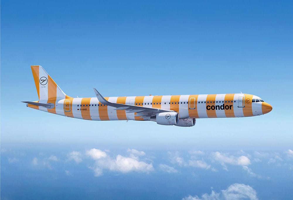 神鷹航空Condor 品牌重塑:5色條紋塗裝與假期識別設計 | 品牌癮-法博思品牌顧問