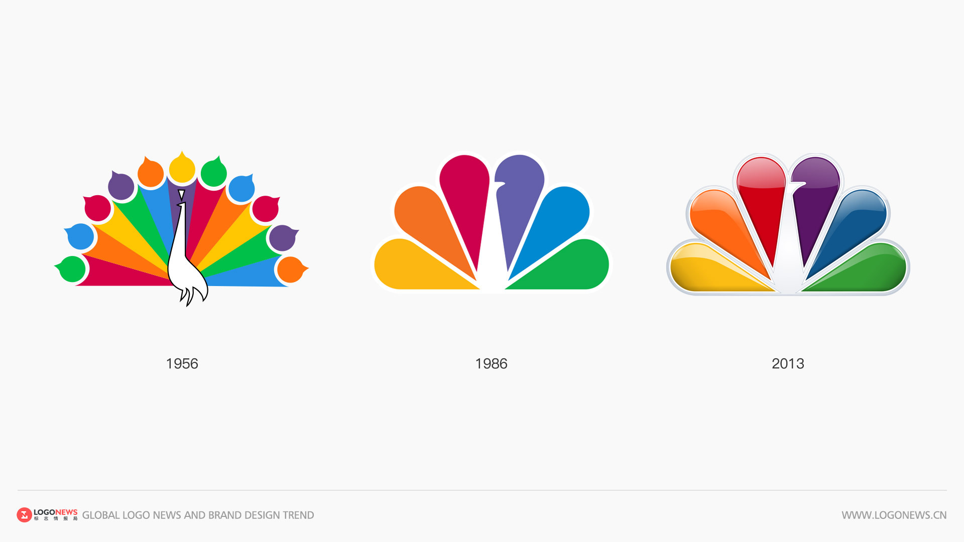 美國國家廣播公司NBC 更新彩色孔雀LOGO，賦予更鮮豔明亮的色彩 2