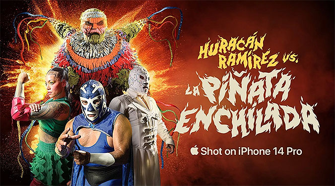 蘋果iPhone14墨西哥亡靈節宣傳活動摔跤手對決皮納塔