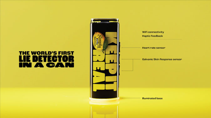 加拿大飲料品牌Simply Spiked技術創意測謊儀瓶身 3