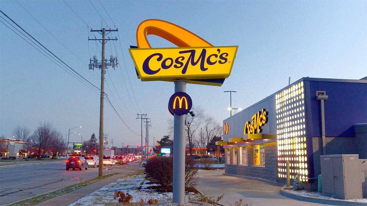 麥當勞「掰」了半截金拱門，為CosMcs 餐廳設計新LOGO 14